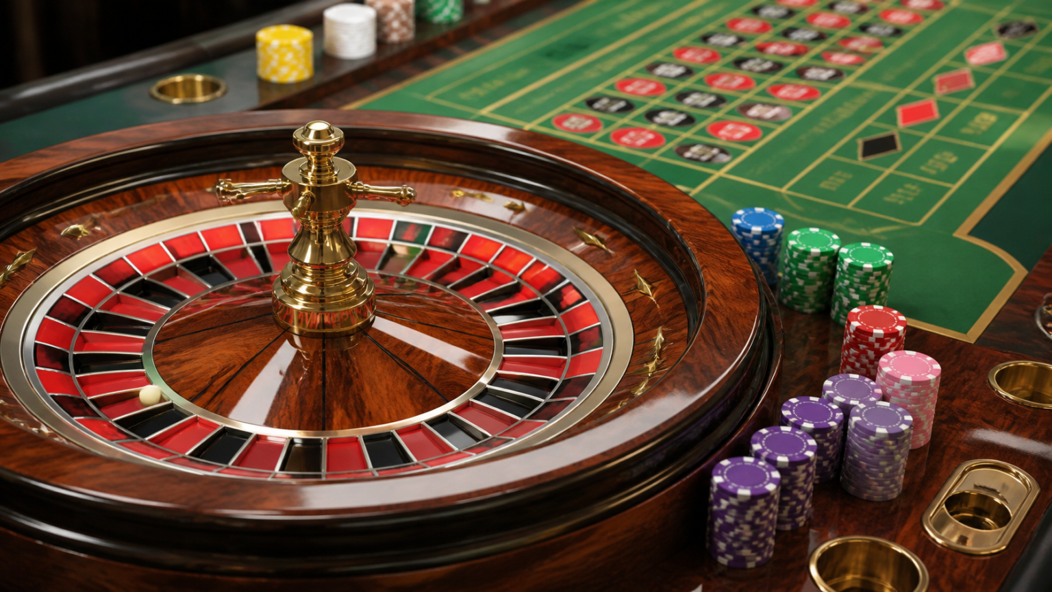 Casino Trực Tuyến Việt Nam Năm 2026: Những Điều Người Dùng Cần Biết วงล้อรูเล็ตและโต๊ะเดิมพันคาสิโนที่มีช่องหมายเลขกับชิป