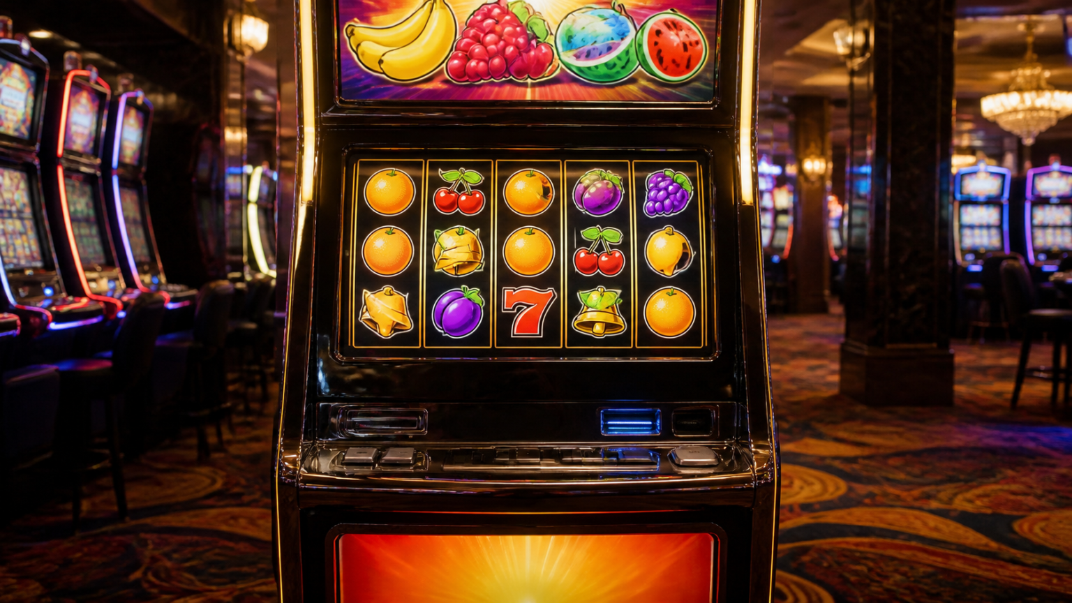 Nổ hủ là gì và một lượt chơi diễn ra thế nào? Máy trò chơi casino với các biểu tượng đặc trưng của trò nổ hủ